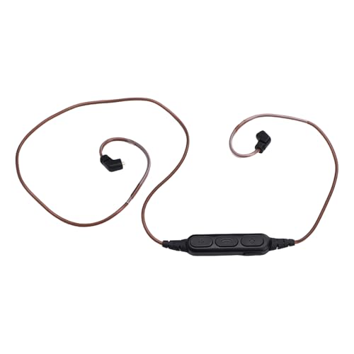 Câble 2 broches de 0.78 mm avec microphone adaptateur Bluetooth 5.3 pour IEM QDC TRN