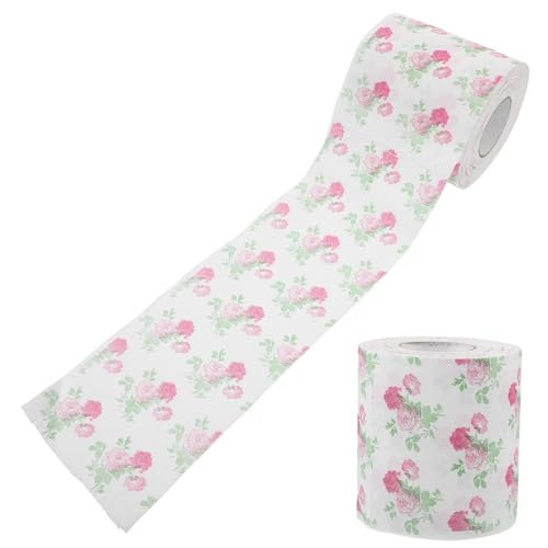 LOLIPPYY 2-lagiges Bedrucktes Toilettenpapier Rollen Bunt Weich Hautfreundlich Dekoratives Serviettenpapier für Badezimmer Tischdeko Festliche Wohnmobil Nutzung