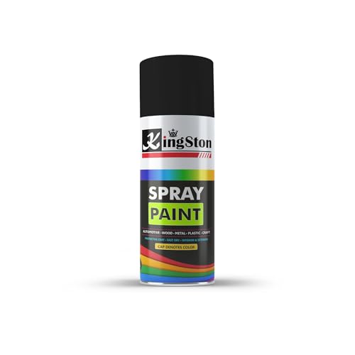 Image of Kingston Acrylic Spray Paint for Metal, Wood, Wall & Plastic, Multi-Surface DIY Paint, Quick Dry, Neon Green Finish, 400ml Can, 1 Pc