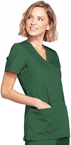 Cherokee Women's Workwear Originals Mock Wrap Scrubs Shirt Medical Scrubs (Pack of 1)
