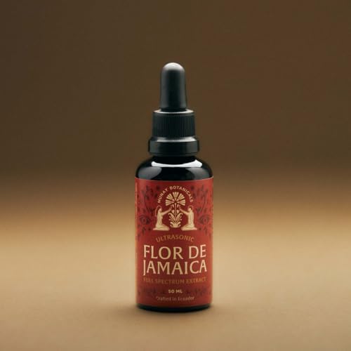 Hibiscus Extract 50ml – Antioxidant-Rich Support – Flor de Jamaica – Organic Hibiscus Tea Alternative – 50 Servings – Vegan, Non-GMO