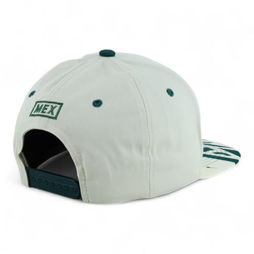 Image of Hecho En Mexico Eagle 3D Embroidered Flat Bill Snapback Cap