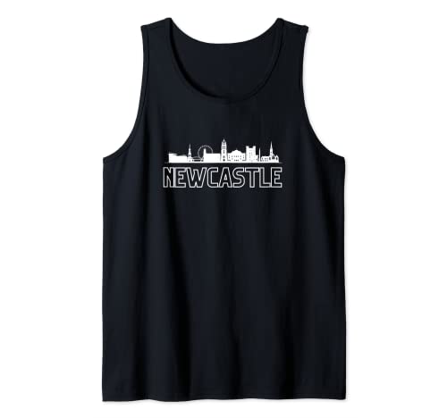 Newcastle skyline England Reino Unido Travel British Camiseta sin Mangas
