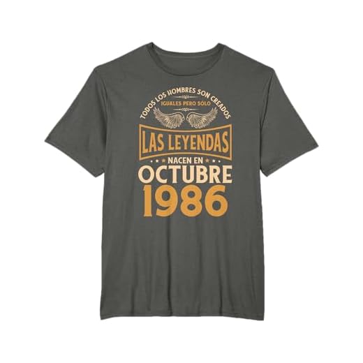 Cumpleaños Hombre Regalos Las Leyendas Octubre 1986 Camiseta