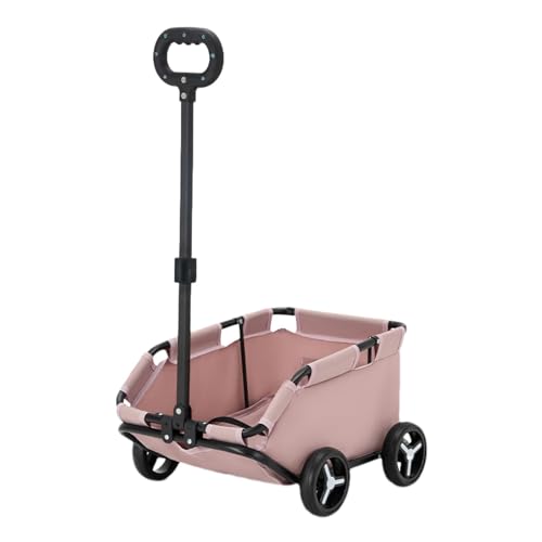 Cochecito para perros, transportador de gatos rodante, carro de mascotas con ruedas, cochecito ligero para perros, carrito plegable para mascotas, carrito de mascotas de 4 ruedas, transportador