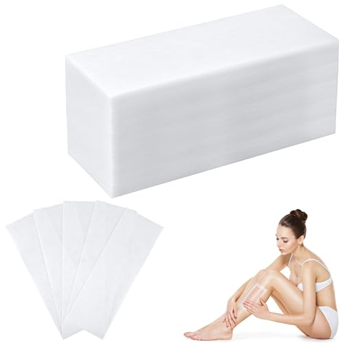 BUTBU Bandes de Cire Épilation Non Tissées, 100 Pièces Cire Épilatoire Papier Non-Tissés pour Cire Chaude et Pâte à Sucre, Papier Épilatoire Résistant...