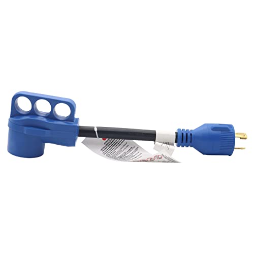 fantaxi Adaptador de 30 Amp para 50 Amp 10awg / 3 Cabo RV Adaptador de linha de força para Campista,