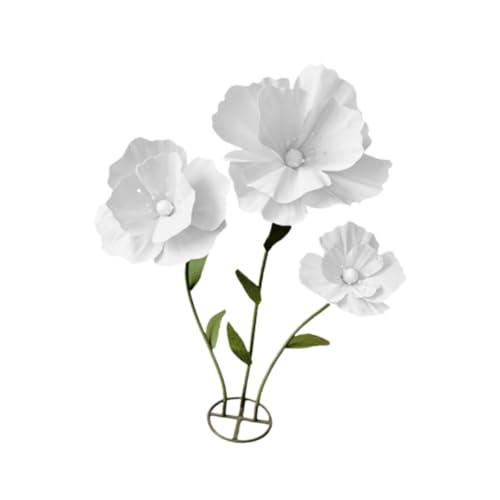 Compositions florales de grande taille design premium blanc 160 cm pour réception - 4