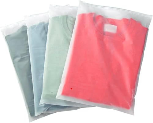 Signite 50 Pcs Frosted Zipper Bags for Clothes, 18x24in XL, 3.5 Mil, Vented by SIGNITE - Used condition - US$25.94