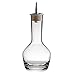 Bitters Bottle - Lead free Crystal Glass with Cork and Stainless Steel Dasher Top, 3-ounces