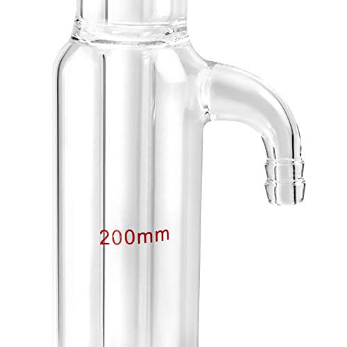 Qwork Liebig Condenser Glass With 24/40 Joint 200Mm Jacket Length For Laboratory #TOP2