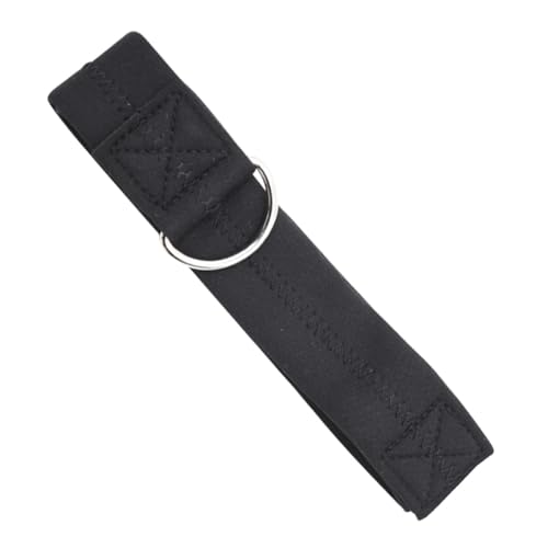 Milisten Sangle de Sécurité pour Poussette et Fauteuil Roulant en Métal et Néoprène, Bracelet Multifonction 38x450 Mm, Noire, Laisse pour Chien Pratique, Accessoire Sécurisé pour Promenade