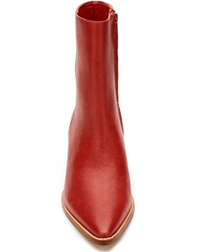 Matisse Women's Caty Ankle Booties Pointed Toe Red 8 M #TOP3