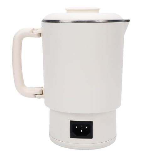 Hervidor eléctrico portátil JTLB 600ml blanco acero inoxidable miniatura 4