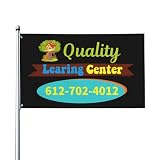 Funny Day Care Quality Learing Center Learning Flag - Vivid Color And Fade Proof Double Stitched Polyester With Brass Grommets 3 X 5 Ft Flags