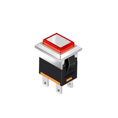 Interrupteur KCD1 étanche IP65 contre humidité bouton poussoir LED rouge 15A 250V