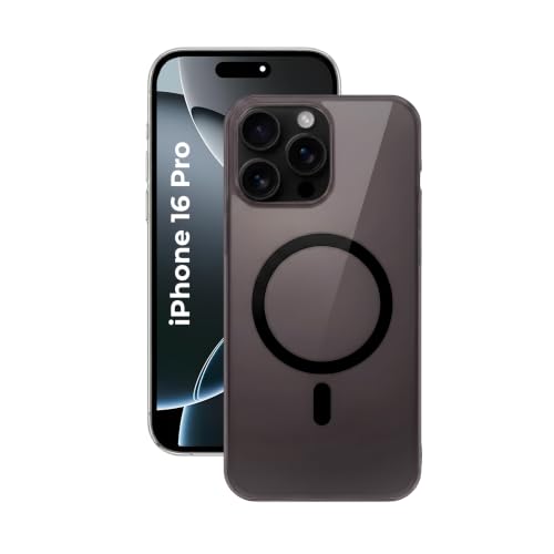 Image of Crystal Translucent Magnet Case for iPhone 16 Pro, Premium Polycarbonate, Ultra Strong Magnets, 360 Drop Protection, Raised Camera Protection, MagSafe Compatible