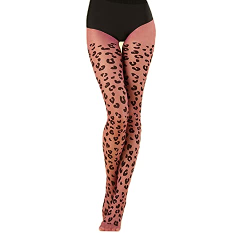Image of Fiore Fashion Leopard Animal Print Panther Pattern Tights European