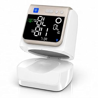 Automatic Electronic Blood Pressure Monitor, 22-40 CM Blood Pressure Cuff, 3 Users*199 Memories, Arm Blood Pressure Monitors for Home Use, Backlit Large LED Screen, BP Monitor (White Bronze)