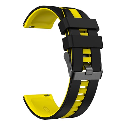 Bracelet silicone 22mm vert sport pour montre connectée Huawei Watch 4 3 Pro GT4