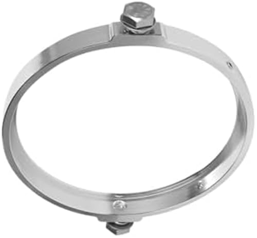 HUVNEXA Aluminiowe pierścienie reflektorów motocyklowych 5,75 7 cali, dla większości modeli rowerów Pierścień ozdobny reflektora(Silver headlight 1circle)
