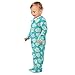 Emelivor Sea Shells Blue Newborn Baby One-Piece Sleepers Cotton Sleepwear Outfits for Girl Boy Kids