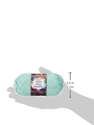 Image of (1 Skein) 24 /7 Cotton Yarn, Mint (Pack of 2)