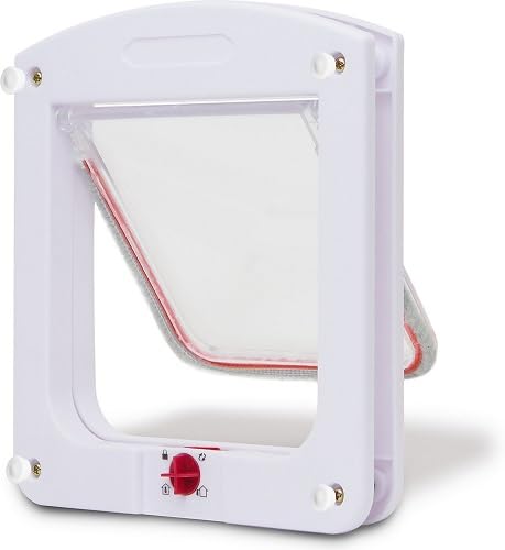 Porta Pet para Cães e Gatos até 7kg, 23x21x4cm, 4 Funções de Trava, Branco