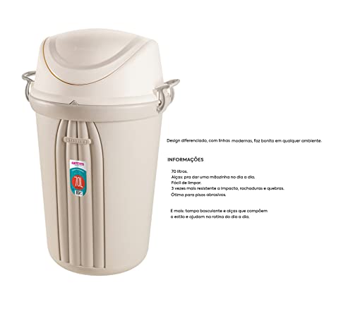 Cesto para Lixo Sanremo Branco