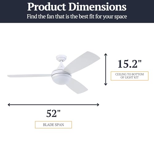 Prominence Home 80034-01 Calico Modern/Contemporary Remote Control Integrated LED Light Kit, 52 inches, White by Prominence Home - Used condition - Image 6