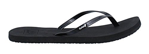 REEF Women's Bliss Flip Flop, Black, 8 M US
