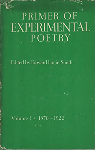 Primer of Experimental Poetry. 0672515563 Book Cover
