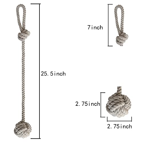 Miniatura 5 de Ocioli 2 Alzapaños De Cortina Con Gran Bola Tejida Para Exteriores, Alzapaños De Algodón Tejido A Mano, Alzapaños Decorativos Para Cortinas Gris, 2