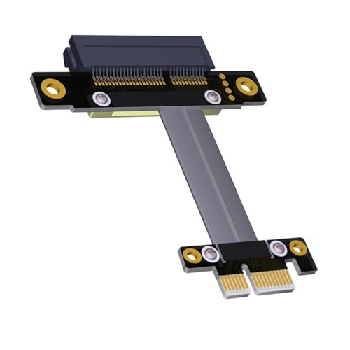 MLWSKERTY PCIe 4 A 1x Cable Extensión Velocidad Rápida Y Adaptador 180/90 Grados Mejora Expansión Y Conexión Computadora