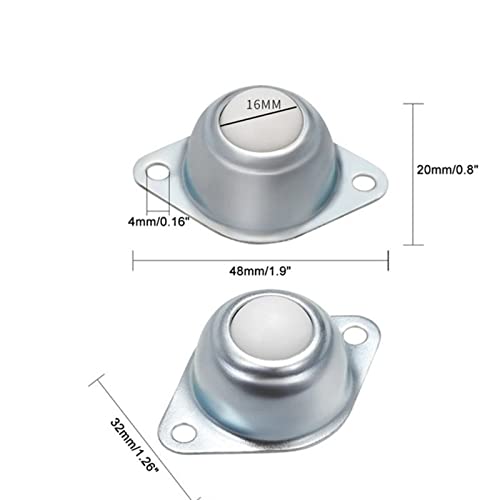 Double roulement à rouleaux de précision avec rouleau en nylon blanc durable de 1 pouce - 7