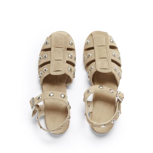 Fisherman Sandals for Women Round Toe with Rivets Comfortable and Breathable Elegant Dress and Casual Style4
