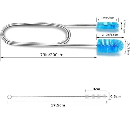 Cepillo para desagüe flexible ideal para limpiar tuberías de cocina y baño 8