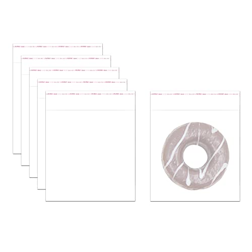 Self Adhesive Cellophane Bags 5x5" Clear Resealable Cello Self Seal Bags 200pcs Adhesive Self Sealing OPP Cello Bags 2mil for Ba
