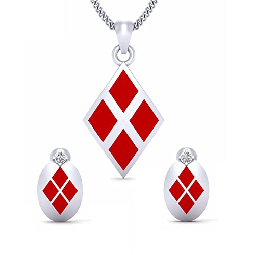 Aretes de plata maciza y diamante ovalados joyería mujer para regalo