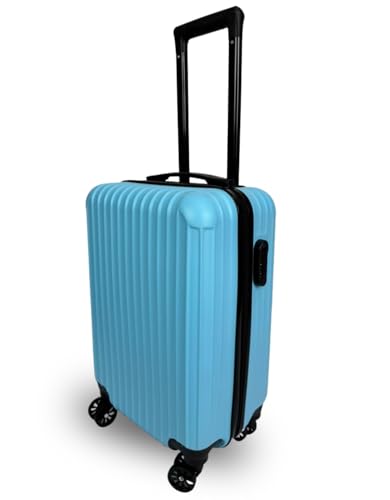 Mala de Viagem de Bordo Rígida com Senha 10kg Pequena Medidas ANAC Azul