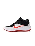 Nike Men's Precision 8 Mid Basketball Shoes, Black/Bright Crimson-White, 9.5