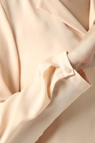 Image of Van Heusen Women Polyester Regular Fit Solid Full Sleeve Casual Shirt
