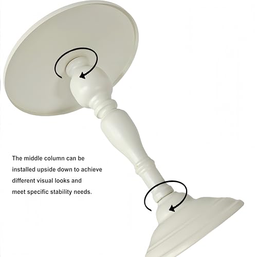 CBBZJY Cream White 3Pcs Metal Round Elegant Cake Stand Set Dessert Display by CBBZJY - Used condition - Image 9