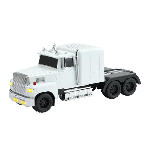 WSTER American Truck Altavoz Bluetooth, modelo de coche retro, portátil inalámbrico con sonido estéreo HD, emparejamiento TWS, reproducción USB/TF/AUX, altavoz único modelo de camión para el hogar y
