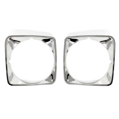 Headlight Bezel Pair Polished Aluminum For 1969-1972 Chevrolet C10 Pickup Truck
