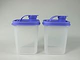 Tupperware originales TUPPERWARE Slim Line Jarra 350 ml Botella púrpura