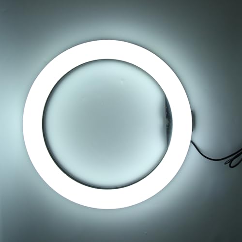 Tyenaza Anillo de Luz LED, Anillo Aro Selfie de Luz LED, Anillo de Luz para Selfies de 13 Pulgadas con Soporte para Teléfono y Enchufe USB para Transmisión de Fotografía y Selfies de Maquillaje - imagen 4