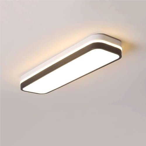 Modern Ceiling Light Fixture Linear LED Rectangular with Dual Layer