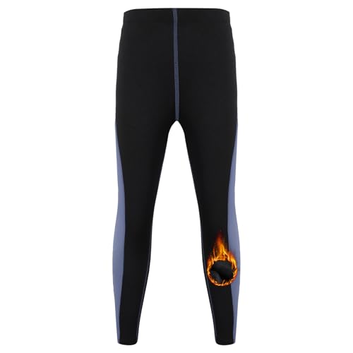 Blaward Boys Thermal Leggings Compression Pants Fleece Base Layer Underpants Cold Weather Underwear Bottoms for Ski Soccer