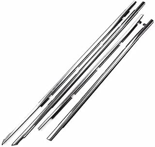 Car Window Weatherstrip for Land for Cruiser for Prado J150 2010-2023 for Lexus GX400 Door Glass Sealed Strip Sealing Belt Car Window Door Seals(Black-Rear Pair)(Plating 4pcs)